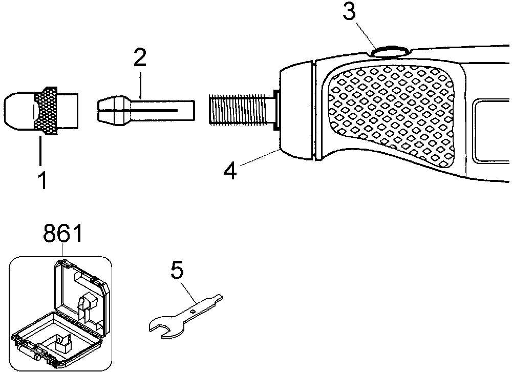Exploded Diagram A Diagram and Parts List for 54-4826-4 Type 1 Black and Decker Hammer Drill